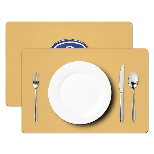 Blikje - Minimalistisch - Blauw - Illustratie Placemat vinyl groot -zzsfeer2_Kitchenyeah-website