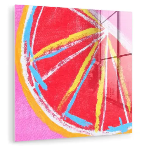 Grapefruit - Geschilderd - Roze - Strepen plexiglas 5mm klein -zzzproduct_nieuw