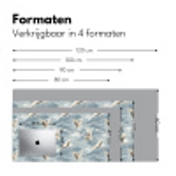 Wolken - Kraanvogels - Blauw Muismat XXL klein 681 -sfeer5