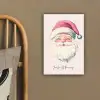 Kerstman - Kerst - Quote - Beige canvas 2cm klein -sfeer3