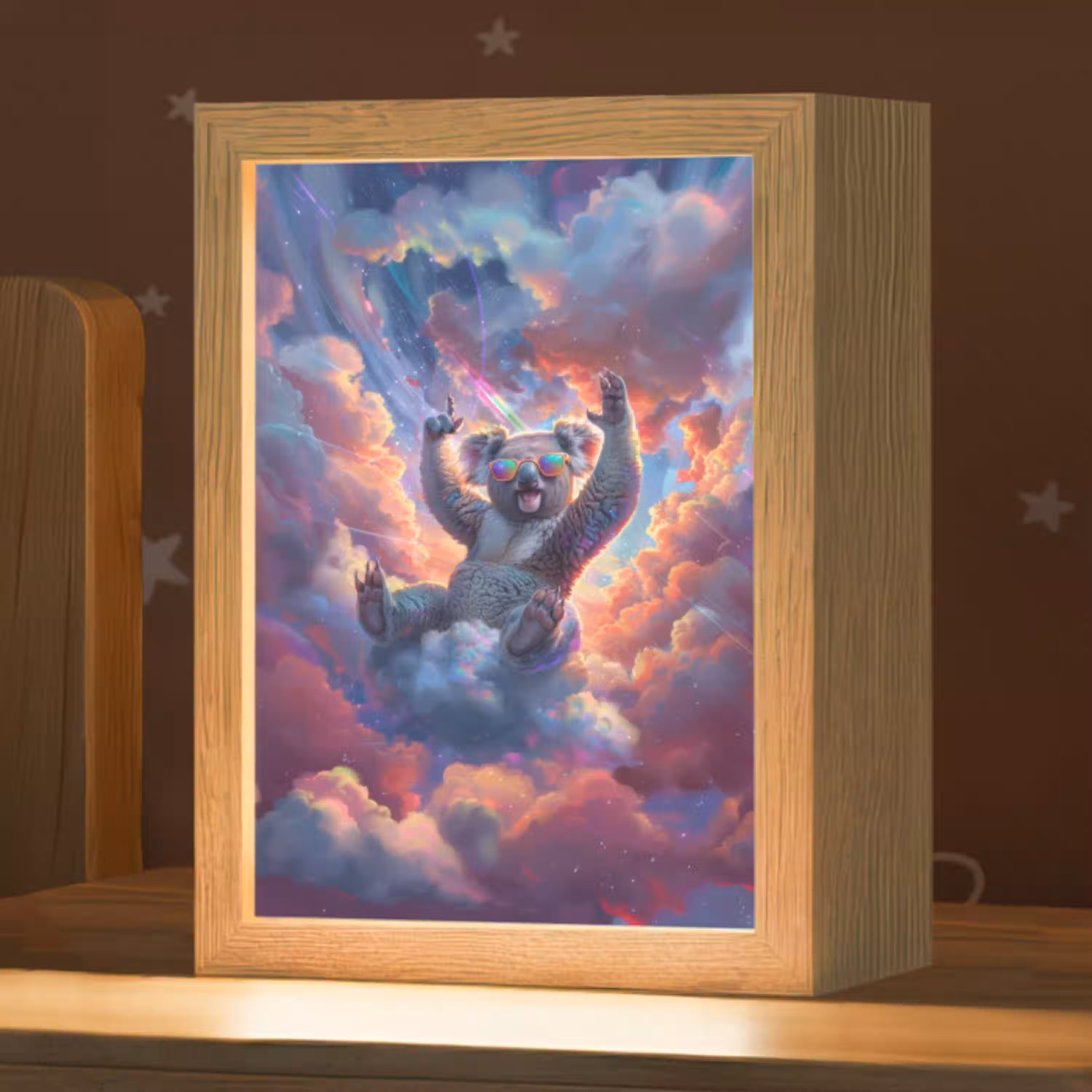Koala - Dier - Zonnebril - Wolken Light Box met kabel klein -zzz_3d_website