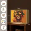 Vrouw - Citroenen - Bloesem - Geel Light Box met batterij (Wandlamp) middel -USP_websiteoverzichtNL
