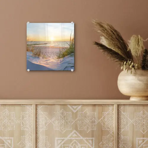 Strand - Zon - Duin - Gras - Zand - Horizon plexiglas 5mm klein -sfeer5