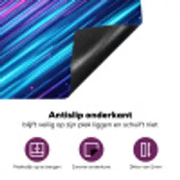 Snelheid - Kosmos - Kleurrijk Inductie beschermer vinyl 3mm klein -zzzzzzz-cc-onderkant