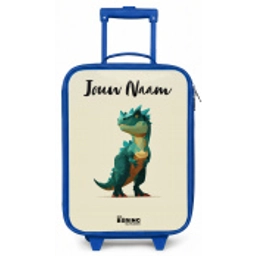 Dino - Dier - Groen Kinderkoffer - Blauw klein -zz3dotto