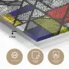Mondriaan - Glas in lood - Oude Meesters - Kunstwerk - Abstract - Schilderij plexiglas 5mm klein -sfeer2