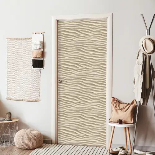 Zand - Golven - Beige deurposter klein 289 -sfeer6