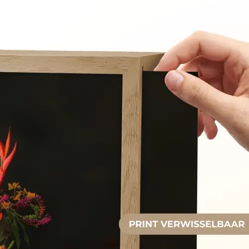 Schaal - Boeket - Bloemen Light Box met batterij (Wandlamp) middel -USP_websiteprintNL