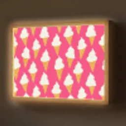 Softijs - Horentje - Roze Light Box met batterij (Wandlamp) middel 907 -z3d_website