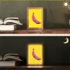 Banaan - Grafisch - Geel Light Box met kabel (Tafellamp) klein -sfeer3