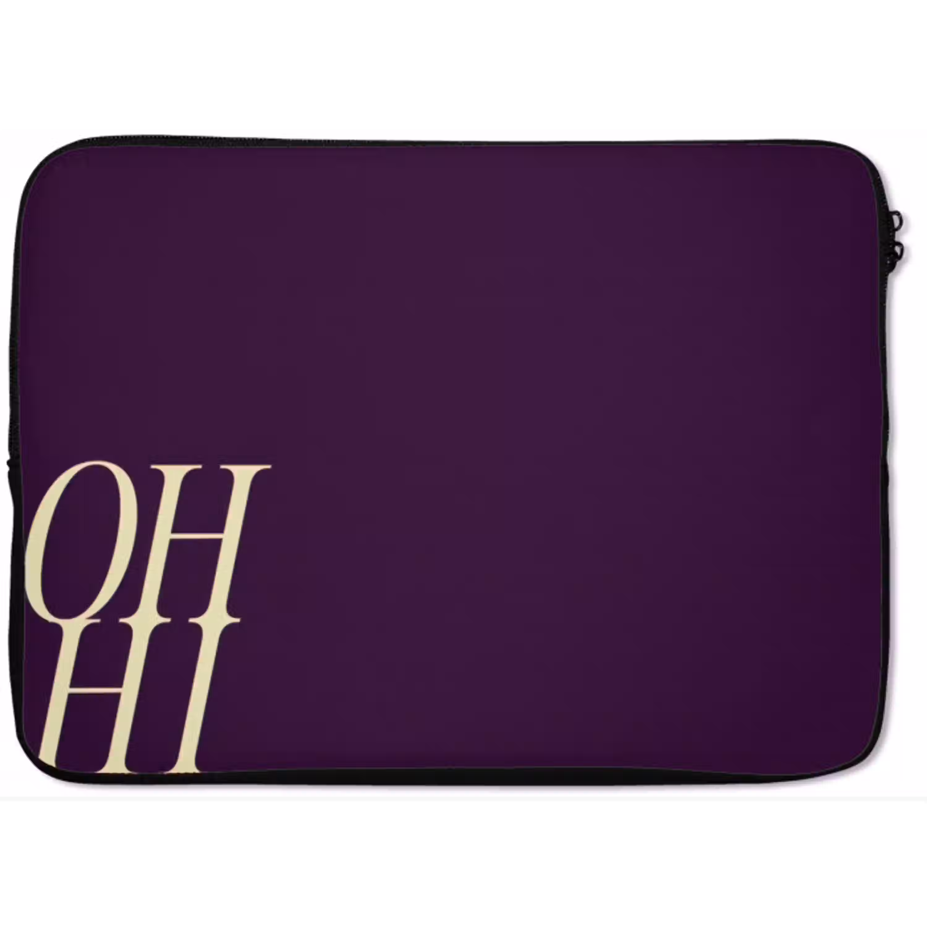 Oh hi - Paars - Cursief laptophoes neopreen klein -zkaufland3dotto