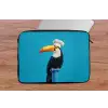 Tucan - Sokkel - Vogel - Koksmuts laptophoes neopreen klein -tafel
