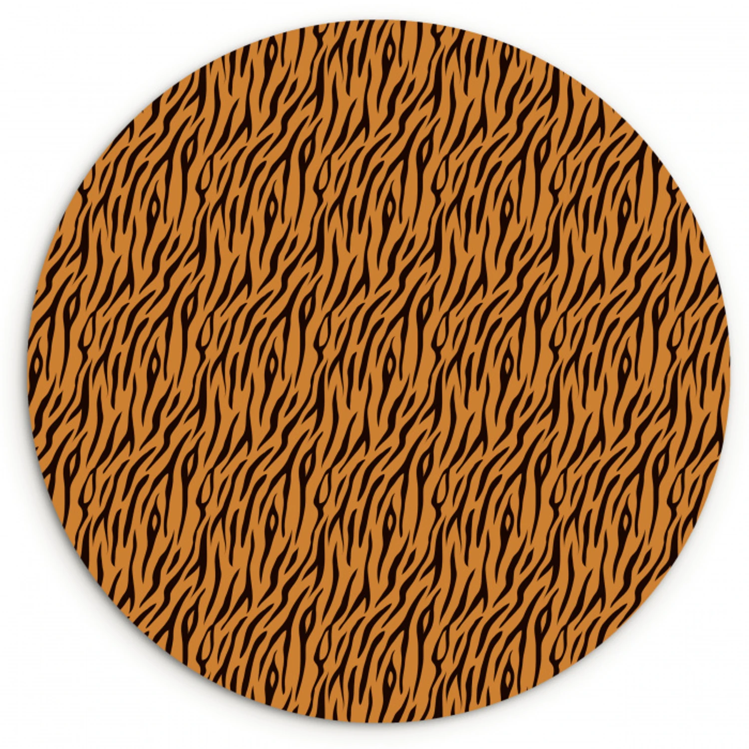 Dier - Oranje - Tijger Wandcirkel plexiglas klein 852 -3d