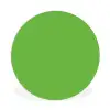 Groen - Kleuren - Natuur Wandcirkel kunststof plaat 5mm dik klein 188 -3d