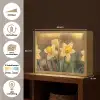 Bloemen - Geel - Wazig Light Box met batterij (Wandlamp) middel -USP_websiteoverzichtNL