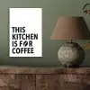 Quotes  - Koffie - Bonen - Modern aluminium wit klein -sfeer2