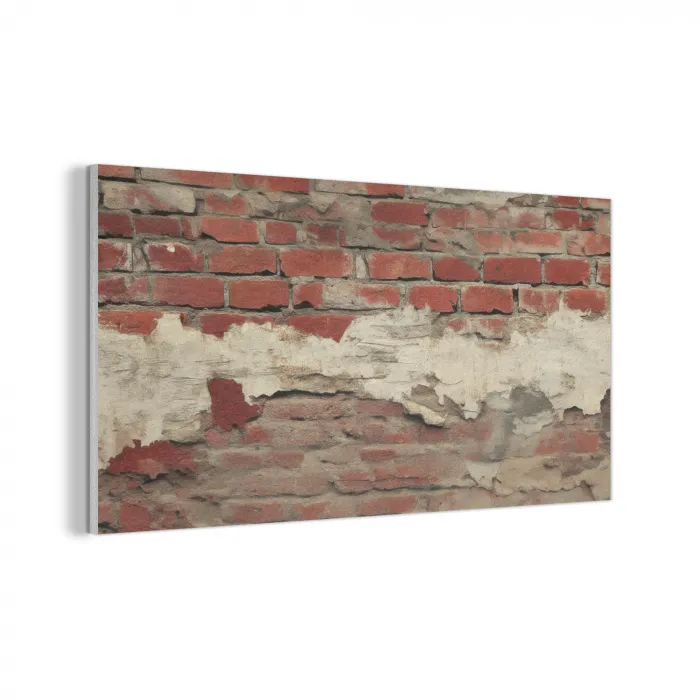 Muur - Baksteen - Verweerd PET vilt middel -3d