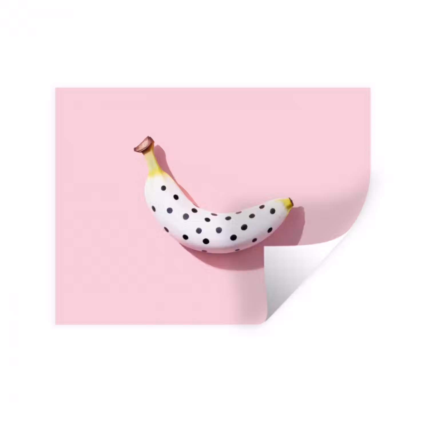 Wandtattoo – Banane - Tupfen - rosa