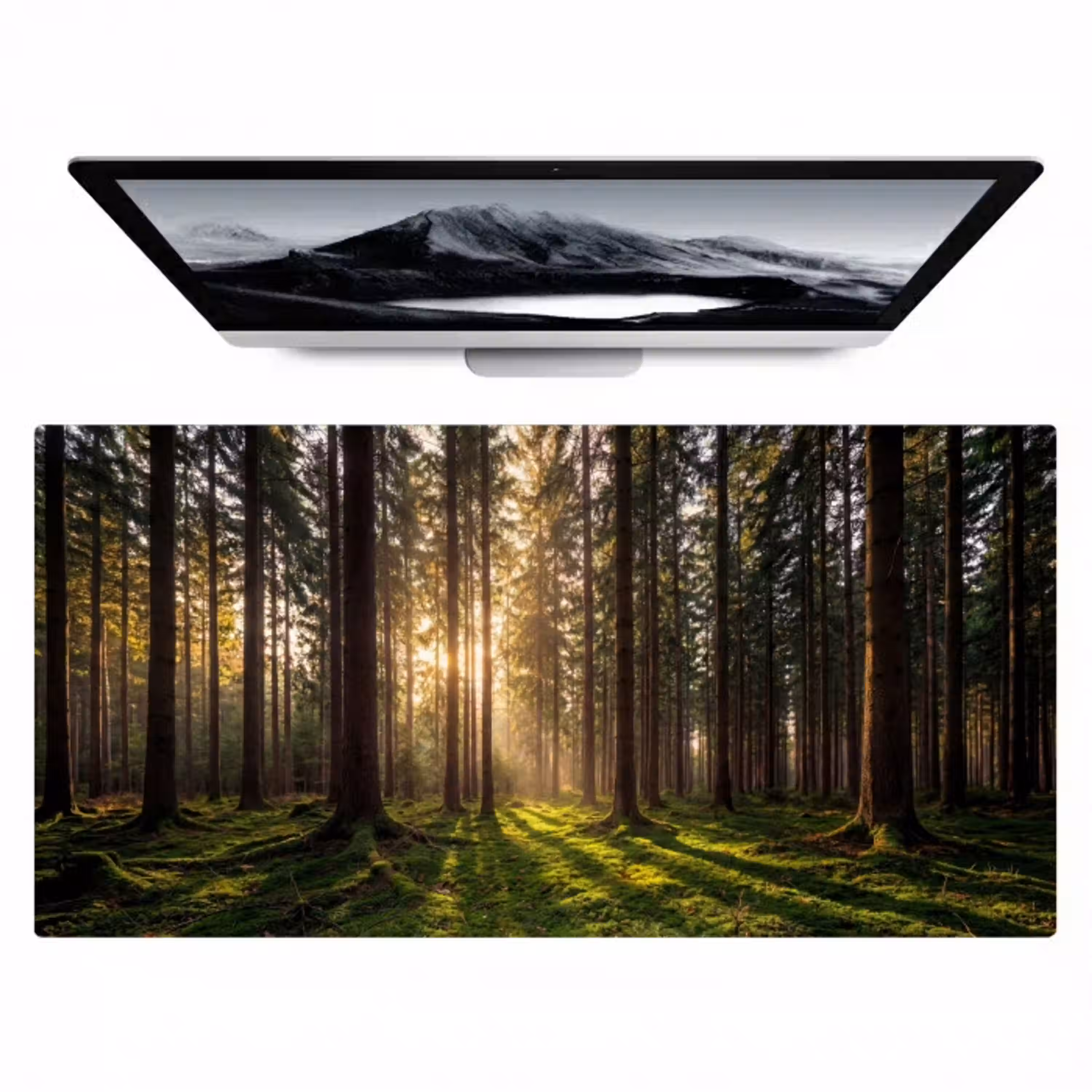 Bos - Gras - Zonlicht Muismat XXL klein -zzz3d
