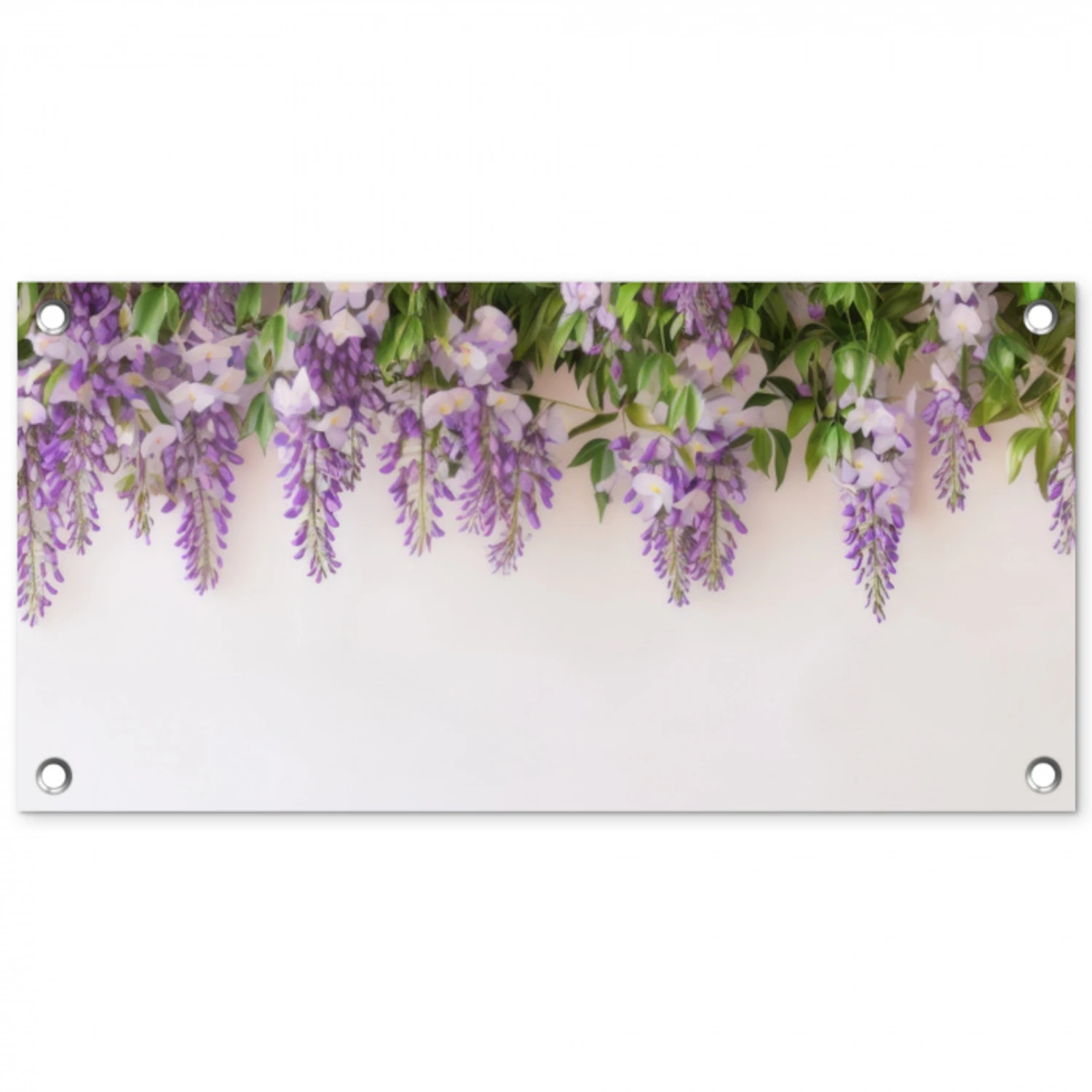 Blauwe regen - Bloemen - Paars tuinposter los doek klein -3d