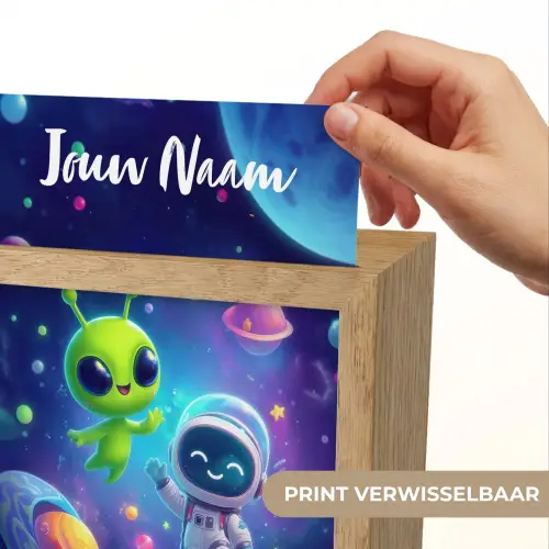 Alien - Astronaut - Ruimte - Planeten Light Box met kabel (Kinderlampje) klein -USP_websiteprintNL