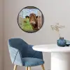 Doorkijk - Koe - Weiland - Landschap - Dieren Fotolijst rond zonder passe partout klein -sfeer2
