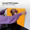 Hond - Oranje - Roos - Valentijn Inductie beschemer met haakjes klein -ky-ophangen-nl
