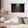 Kerstboom - Cadeau - Kerst - Winter Wandkleed katoen klein -sfeer1