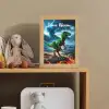 Dino - Lava - Groen - Jongens Light Box met kabel (Kinderlampje) klein -sfeer2_kind
