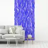 Zebra - Blauw - Paars - Pastel fotobehang vinyl groot 64 -woonkamer