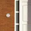 Beige luipaardprint - Klassiek Naambord Hexagon klein -sfeer3-hexagon-XS