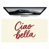 Ciao bella - Rood - Wit - Minimalistisch Muismat XXL klein -zzz3d