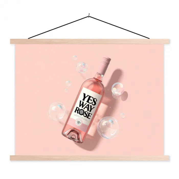 Theaterzaal - Mist - Spotlights - Zwart textielposter latten blank klein -3d