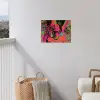 Vrouw - Microfoon - Neon tuinposter los doek klein -sfeer8