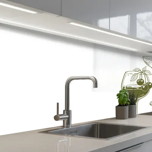 Glazen - Cocktails - Groen keuken achterwand 2 middel -3d_schuin