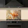 Close up - Oranje - Iris keuken achterwand spatscherm klein -sfeer1