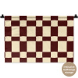 Retro - Patroon - Bruin Wandkleed katoen klein 269 -t3d_DE