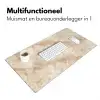 Kristalstructuur - Bruin - Marmer Muismat XXL klein 681 -sfeer4