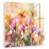 Vlinders - Oranje - Bloemen plexiglas 5mm klein -zzzproduct_nieuw