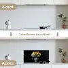 Quotes - Bloem - Tulp - Geel keuken achterwand spatscherm klein -voor_na_FR