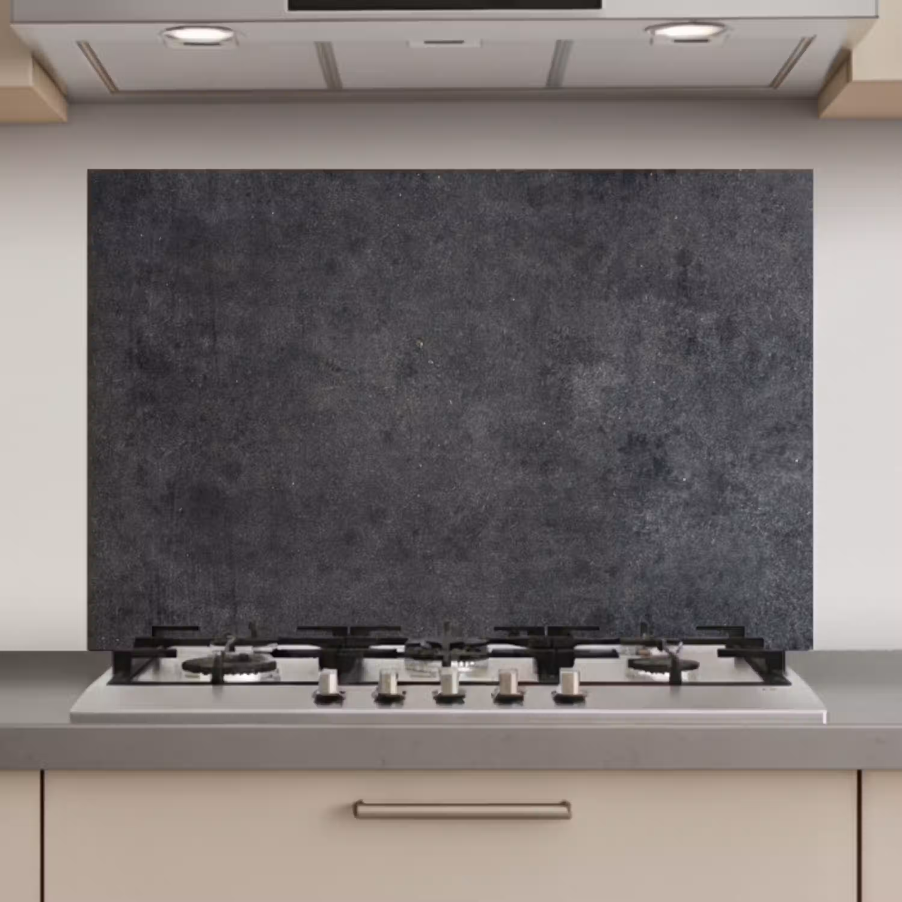 Industrieel - Leisteen - Grijs - Structuur - Beton keuken achterwand spatscherm klein -3d_website