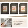 Oranje - Vlinder - Minimalistisch Light Box met kabel (Tafellamp) klein -USP_dimbaarNL