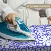 Blauw - Bloemen - Wit Wandkleed katoen klein 269 -sfeer9