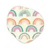 Regenboog - Pastel - Patroon Wandcirkel Organisch Forex 3mm klein -3d
