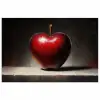 Apple - Hart - Rood poster papier klein -3d