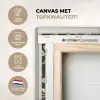 Groen - Vogel  - Bloemen KitchenYeah - Keuken - Canvas klein -zcloseup