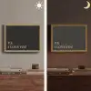 Zwart - Minimalistisch - Valentijn Light Box met batterij (Wandlamp) middel -sfeer3