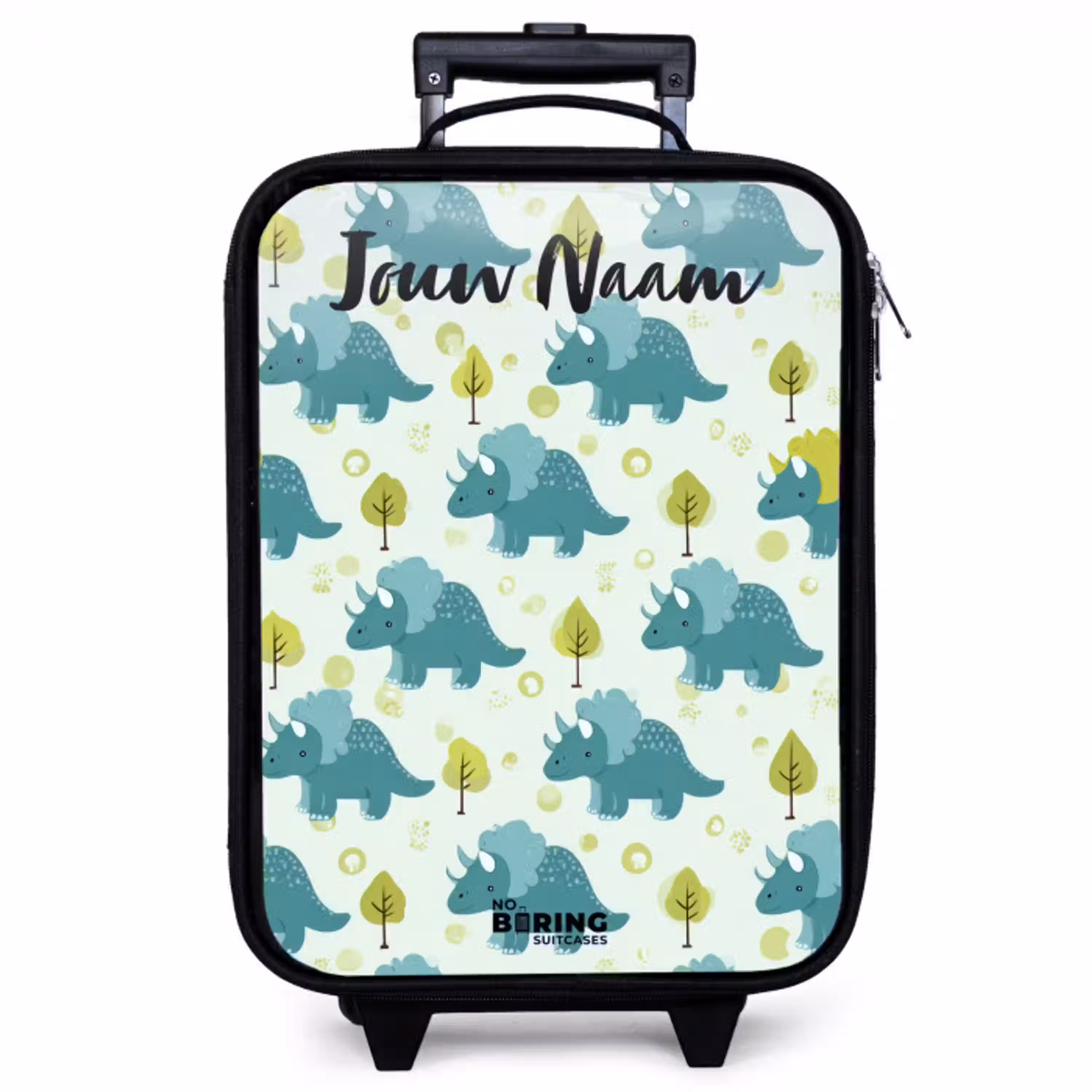 Dinos - Patroon - Natuur Kinderkoffer - Zwart klein -zzz_website3d