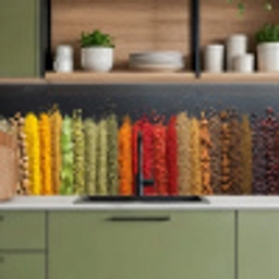 Specerijen - Kruiden - Banen - Regenboog keuken achterwand 2 middel -sfeer3
