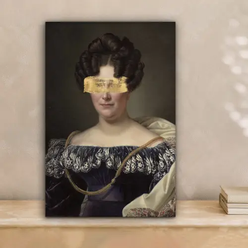 Johanna Henriette Engelen - Dubois Drahonet - Goud canvas 2cm klein -sfeer1